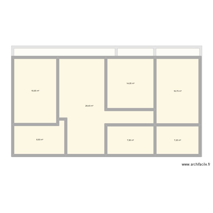 Maison potager. Plan de 19 pièces et 208 m2