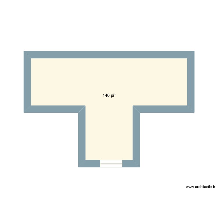 teste01. Plan de 1 pièce et 14 m2