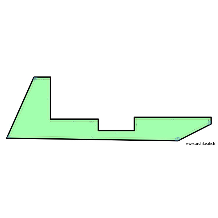 Terrain Din.. Plan de 1 pièce et 97 m2