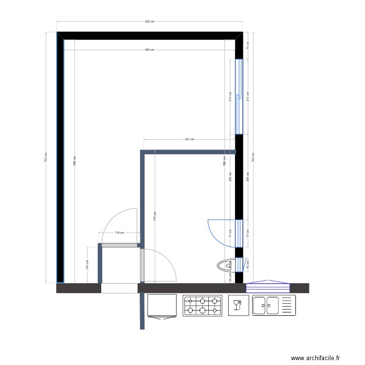 Agrandissement VIDE. Plan de 0 pièce et 0 m2