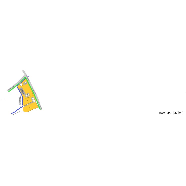 Parcelles cadastralles la Guyotière. Plan de 4 pièces et 336 m2