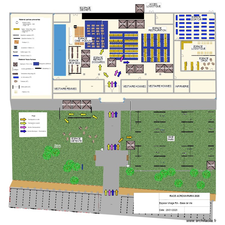 RAP25 - HALLES BOURGOGNES (mardi - jeudi). Plan de 4 pièces et 2123 m2