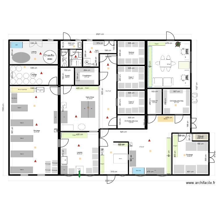 Petit Jabron V3-modif lou. Plan de 22 pièces et 291 m2