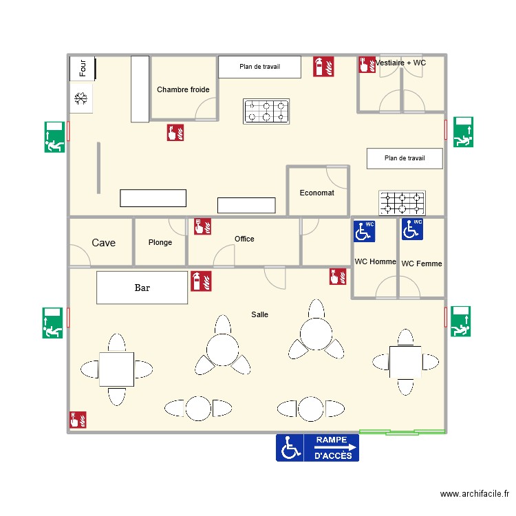 DEVOIR mAISON. Plan de 9 pièces et 76 m2