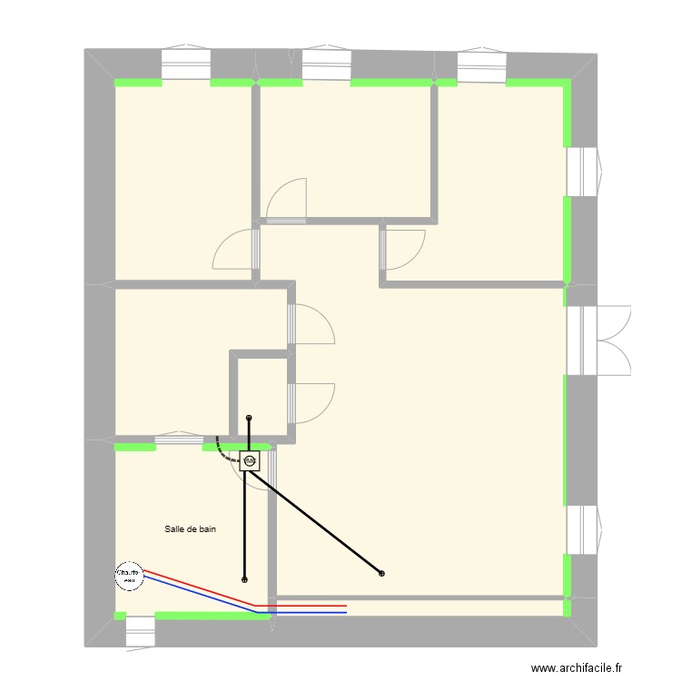 BROUSSON1. Plan de 8 pièces et 93 m2