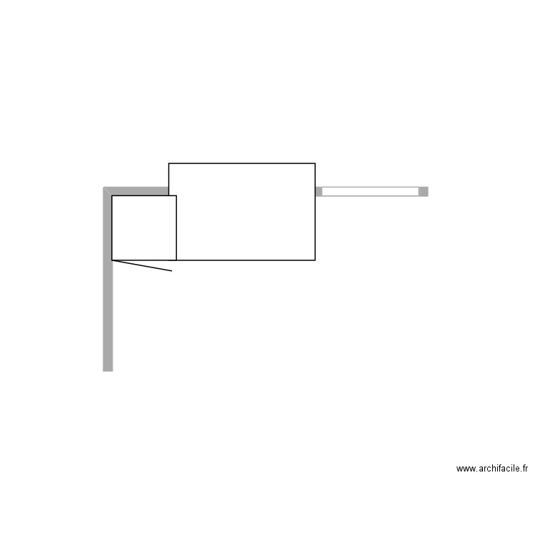 Cuisine Yelen côté table. Plan de 0 pièce et 0 m2