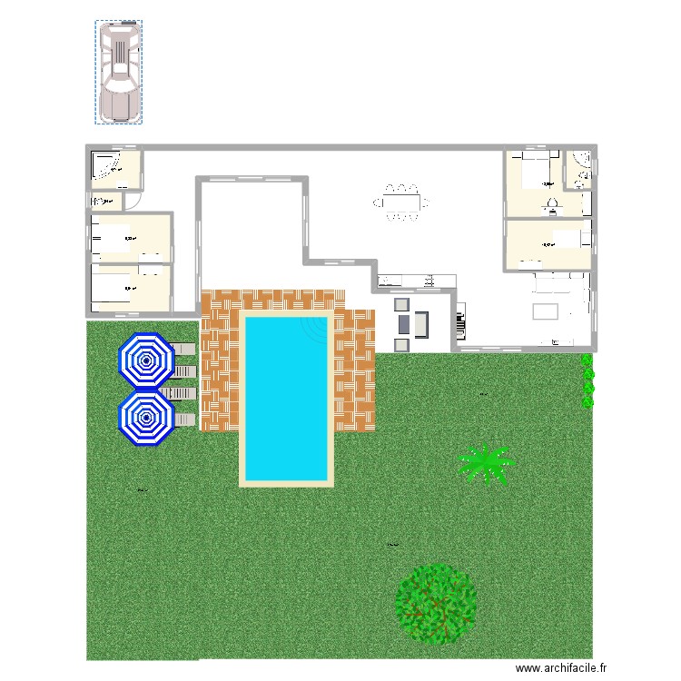 PLAN 1. Plan de 6 pièces et 49 m2