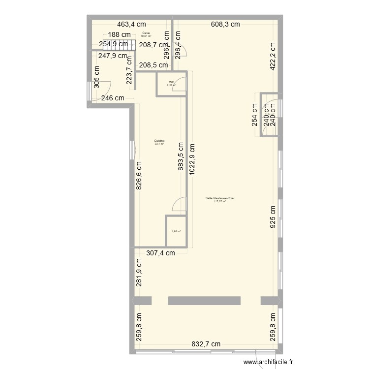 DOUME'S LODGE. Plan de 14 pièces et 208 m2