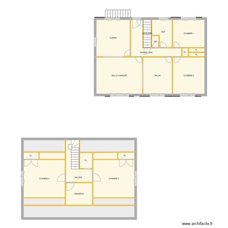 GLEGUER Anna. Plan de 25 pièces et 171 m2