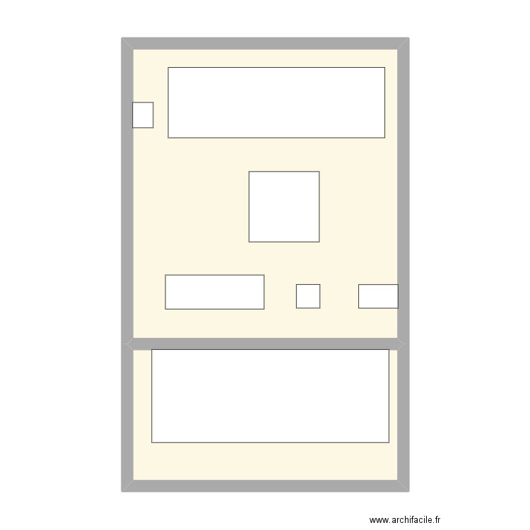 essai 2. Plan de 2 pièces et 59 m2