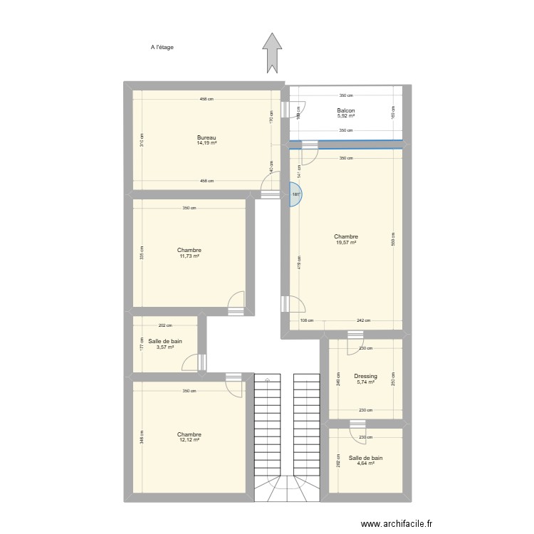 Plan2 Maison Bon. Plan de 9 pièces et 78 m2