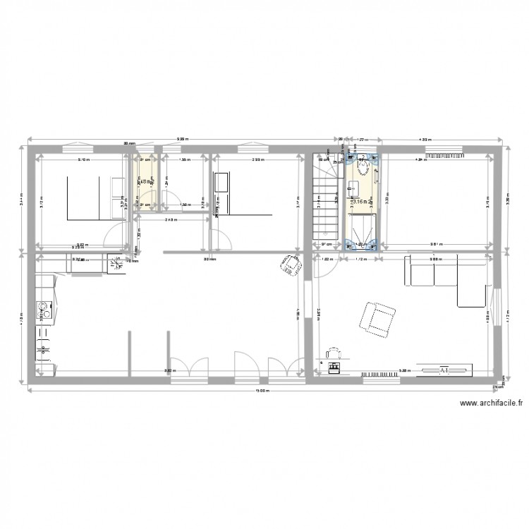 EXTENTION. Plan de 0 pièce et 0 m2