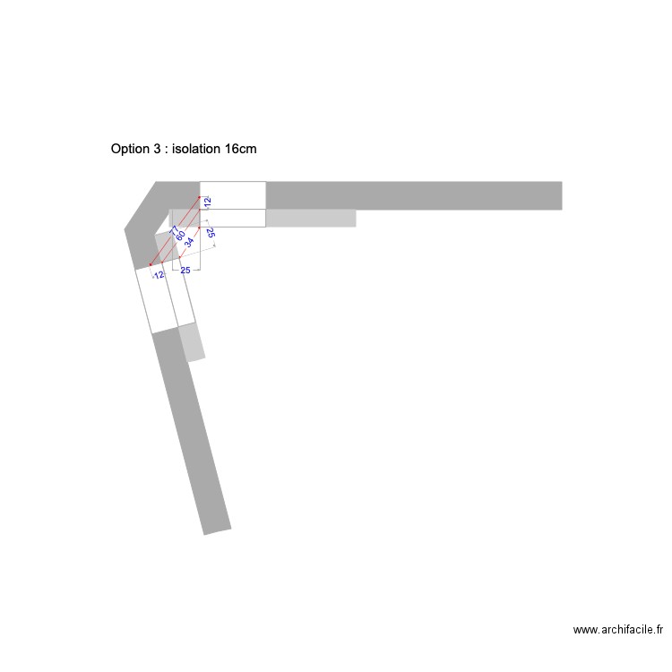 Isolation option 3 b. Plan de 0 pièce et 0 m2