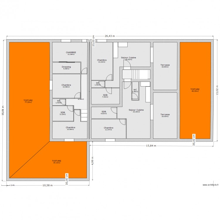 plan6 etage. Plan de 0 pièce et 0 m2