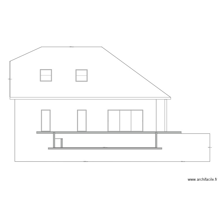 maison avec piscine 1. Plan de 0 pièce et 0 m2