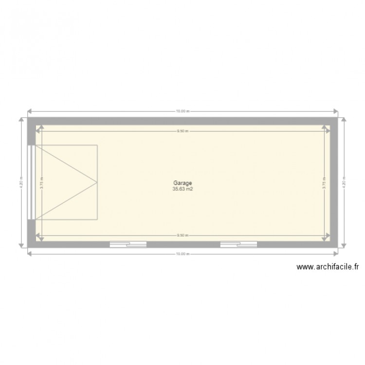 garage maison. Plan de 0 pièce et 0 m2