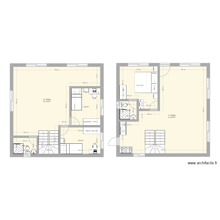 casa1. Plan de 7 pièces et 109 m2