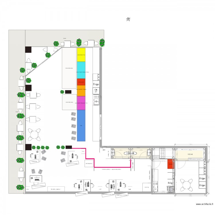 AD GENTES CAFE ET AGENCE. Plan de 0 pièce et 0 m2