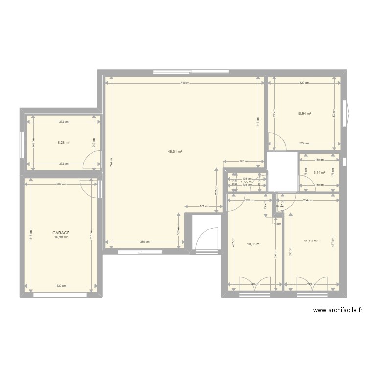 maison teyran lion initiale 3. Plan de 0 pièce et 0 m2