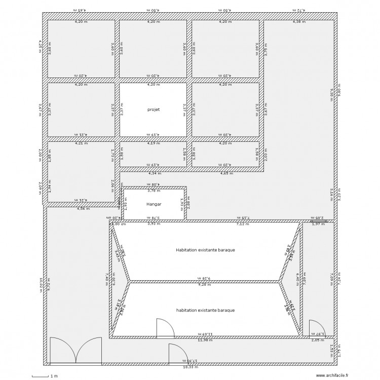 Plan terrain complet . Plan de 0 pièce et 0 m2