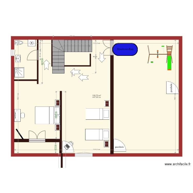 5eme etage. Plan de 0 pièce et 0 m2