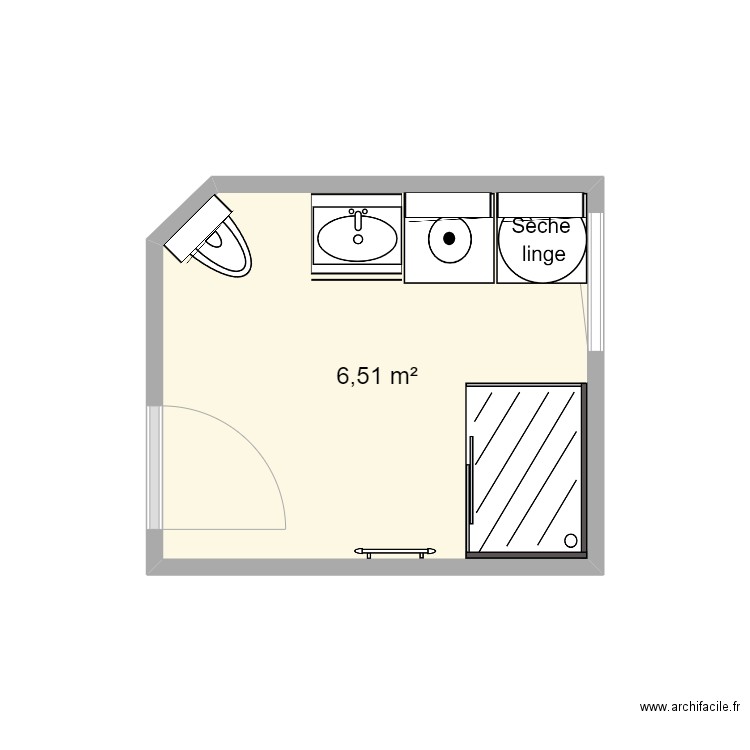 SDB. Plan de 0 pièce et 0 m2