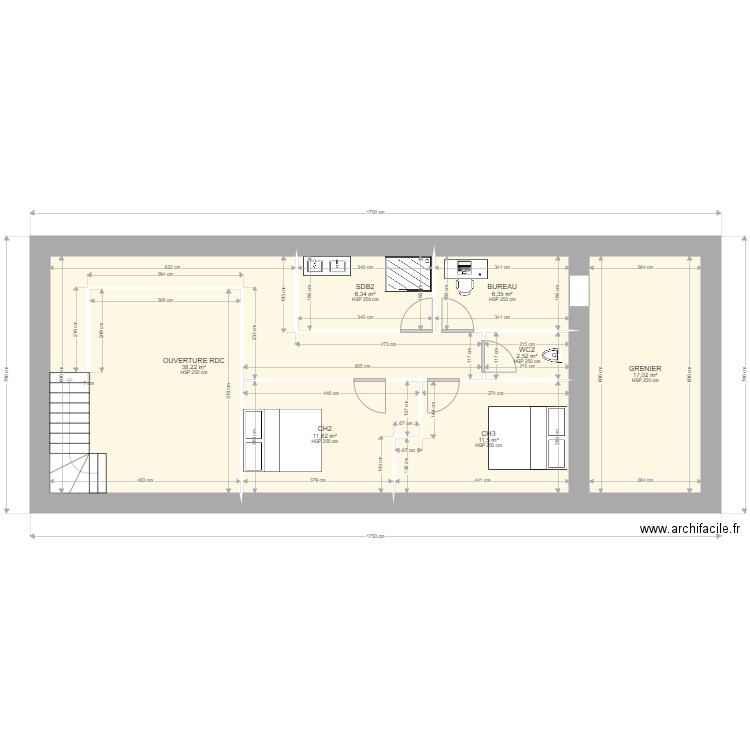 CORP DE FERME R1. Plan de 0 pièce et 0 m2