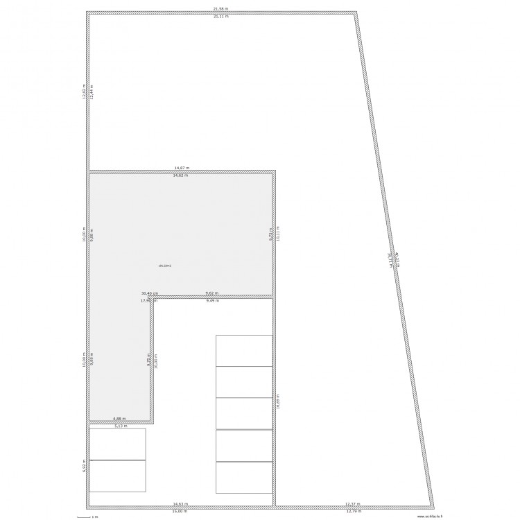 Chanteloup- plan cour. Plan de 0 pièce et 0 m2