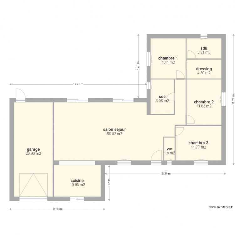 plan final 1. Plan de 0 pièce et 0 m2