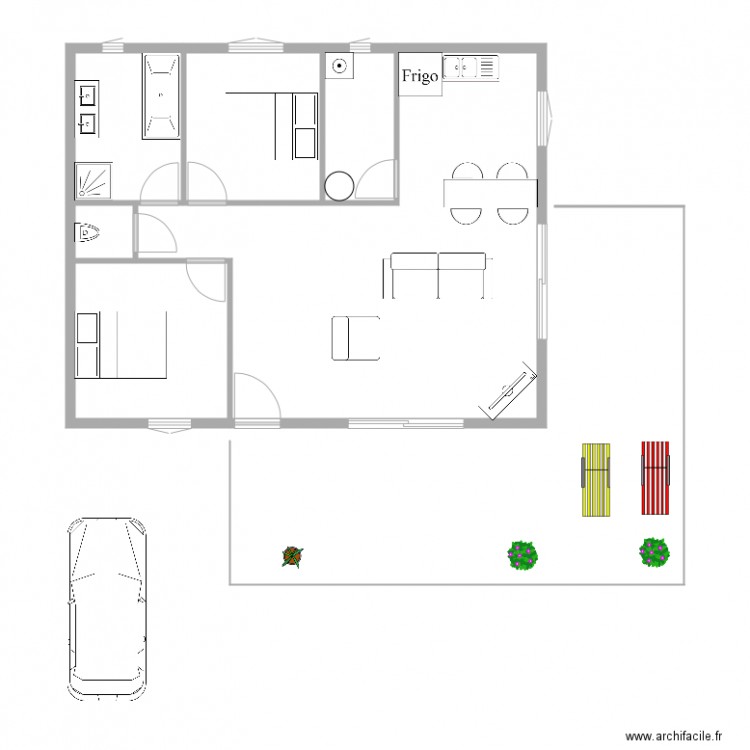 ma maison Vayres avec meubles. Plan de 0 pièce et 0 m2