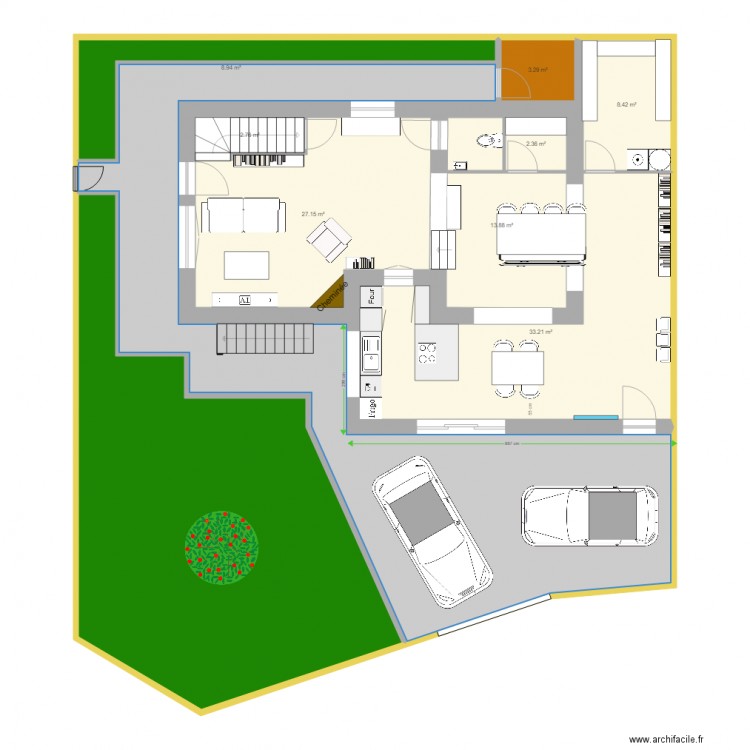 Epinay Etat RDC config D. Plan de 0 pièce et 0 m2