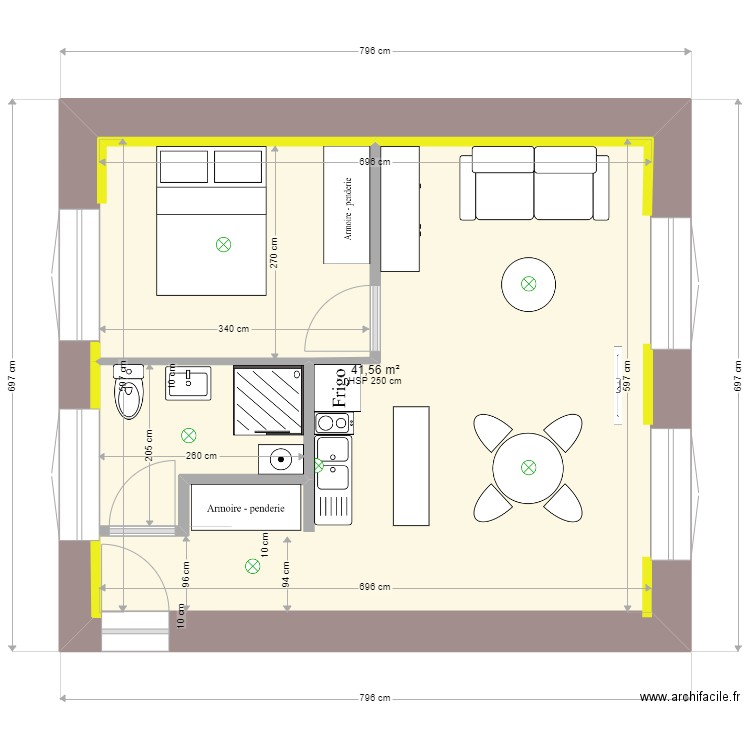 logement Rdc Com 5. Plan de 0 pièce et 0 m2