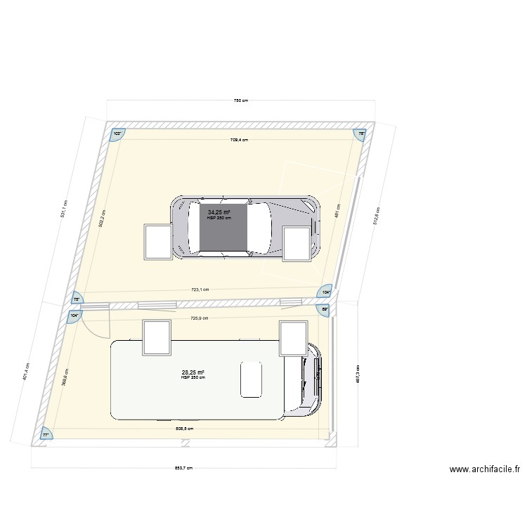 abri. Plan de 0 pièce et 0 m2