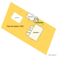 plan de masse pour abri de jardin