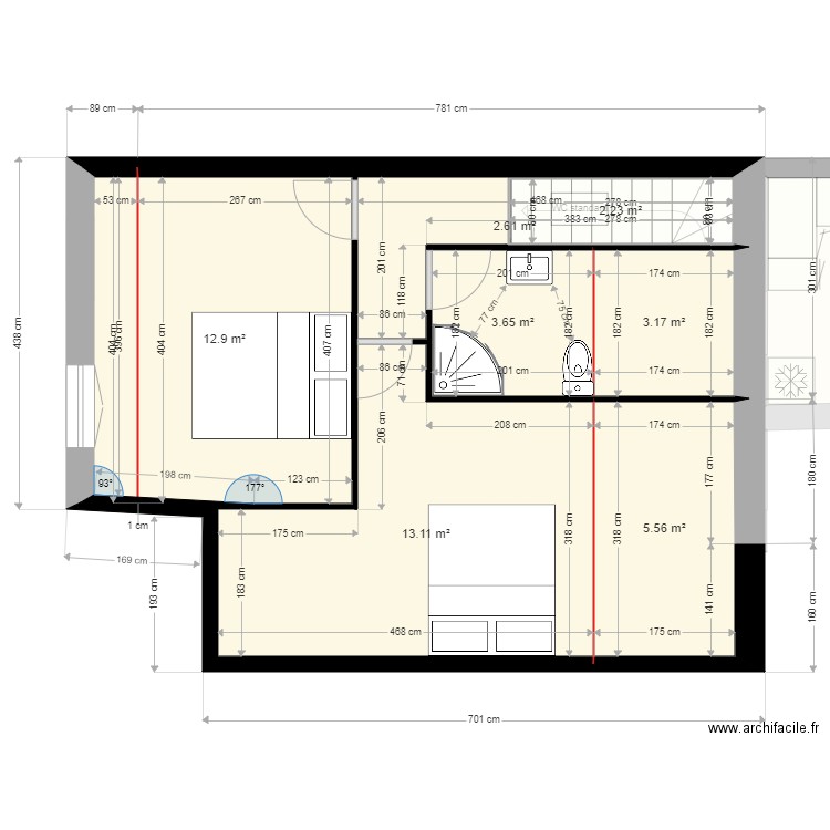 73 GR avec étagev4. Plan de 0 pièce et 0 m2