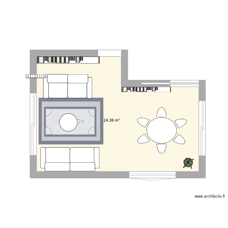 Idée salon 2. Plan de 0 pièce et 0 m2