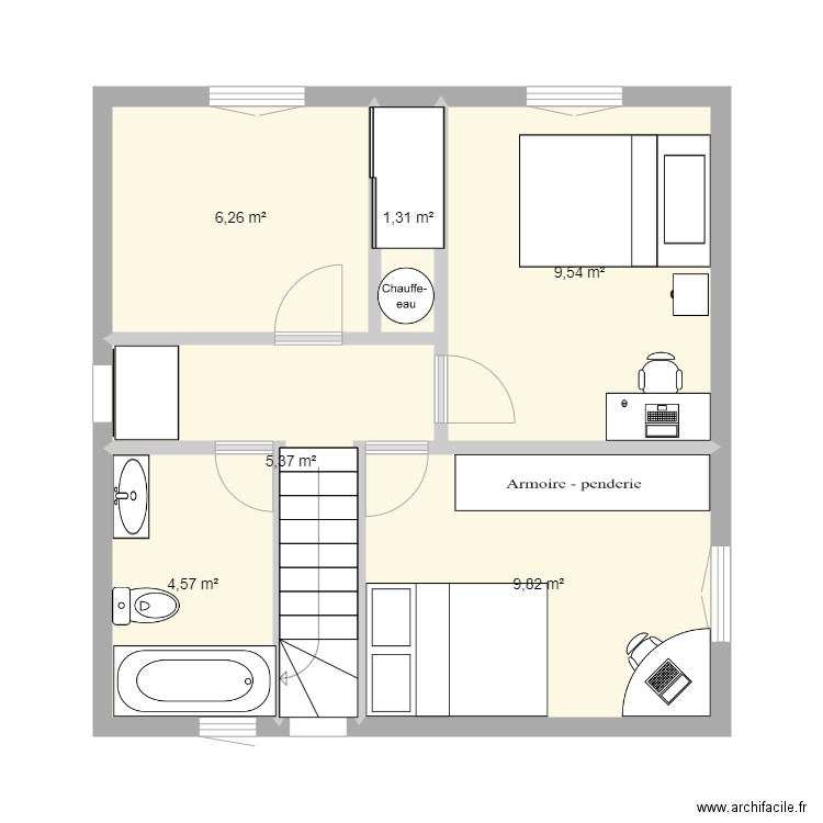 St Foy_2eme_étage. Plan de 0 pièce et 0 m2