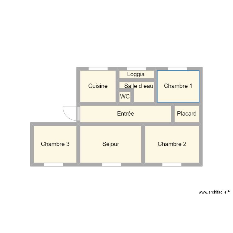 2409 DELIGNE. Plan de 10 pièces et 11 m2