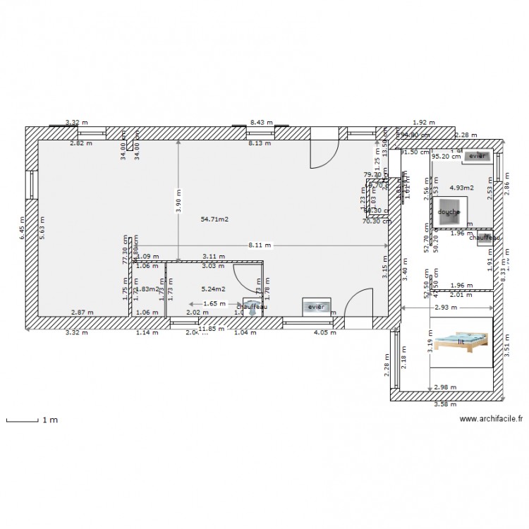 chambre 6. Plan de 0 pièce et 0 m2