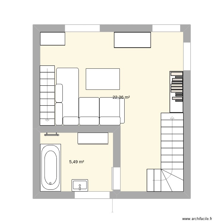 deuxieme etage. Plan de 0 pièce et 0 m2