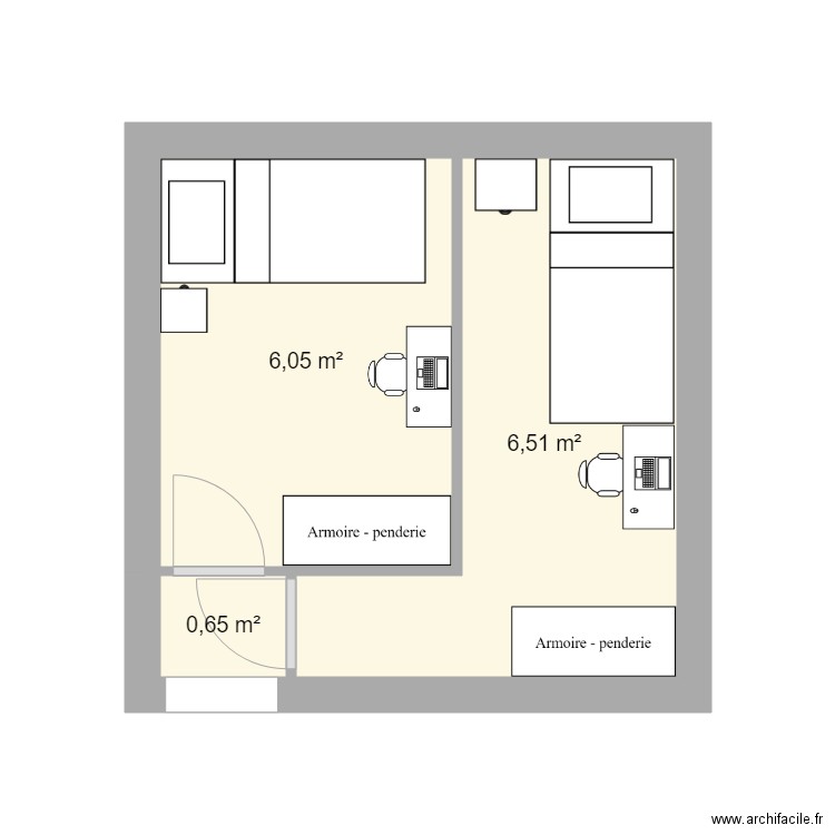 chambre jules leila 3. Plan de 0 pièce et 0 m2