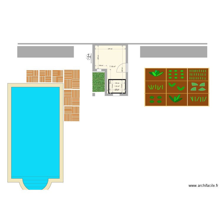 abri. Plan de 0 pièce et 0 m2