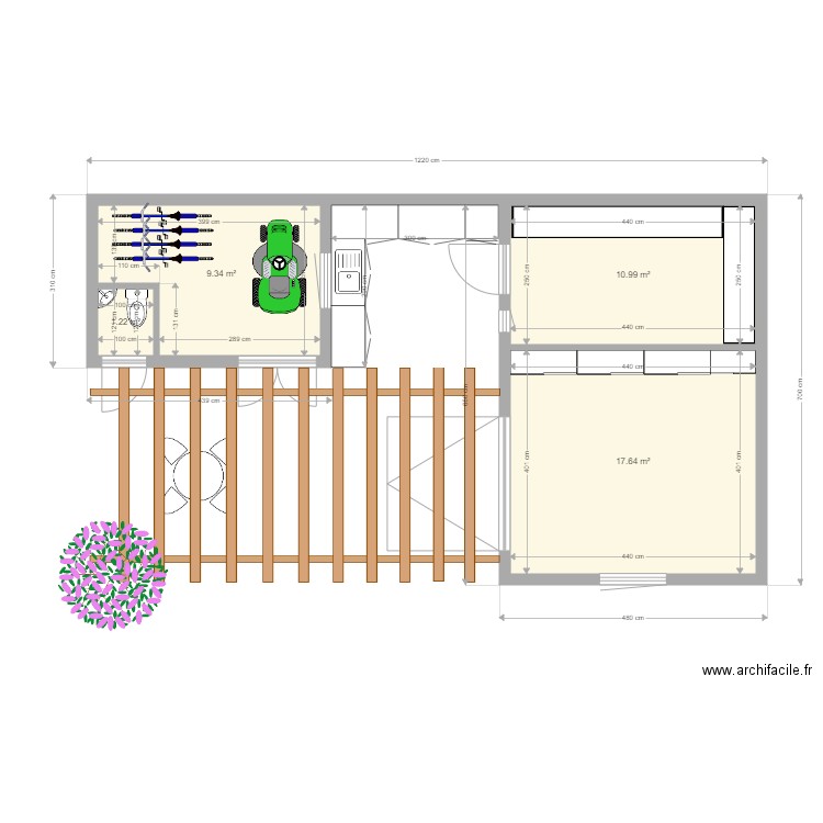 Abri jardin. Plan de 0 pièce et 0 m2