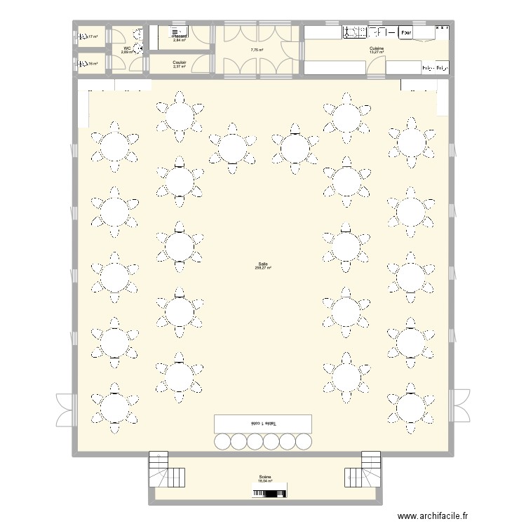 Plan Salle mariage 2. Plan de 0 pièce et 0 m2