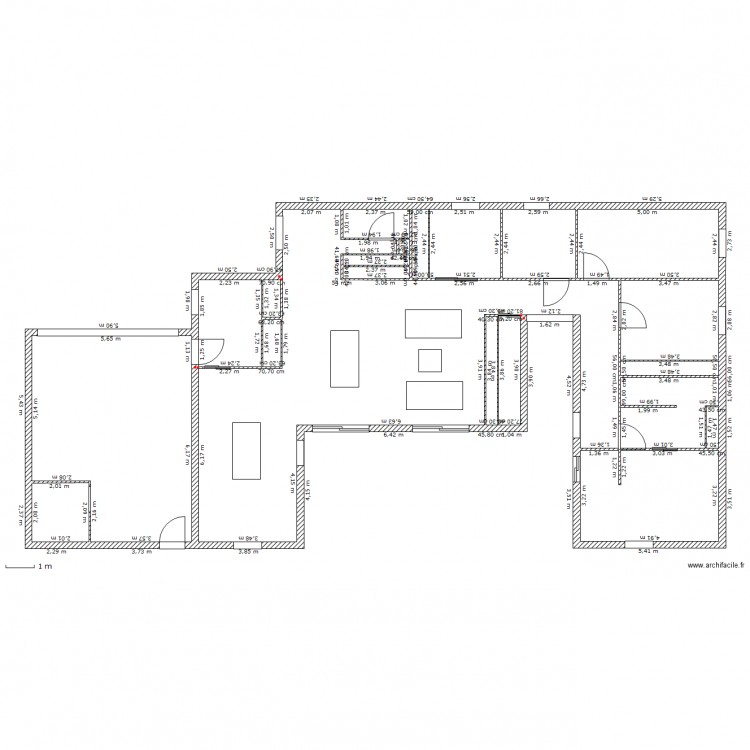 essai plan plain pied. Plan de 0 pièce et 0 m2