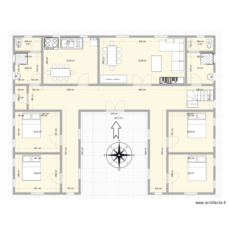 Casa2. Plan de 0 pièce et 0 m2