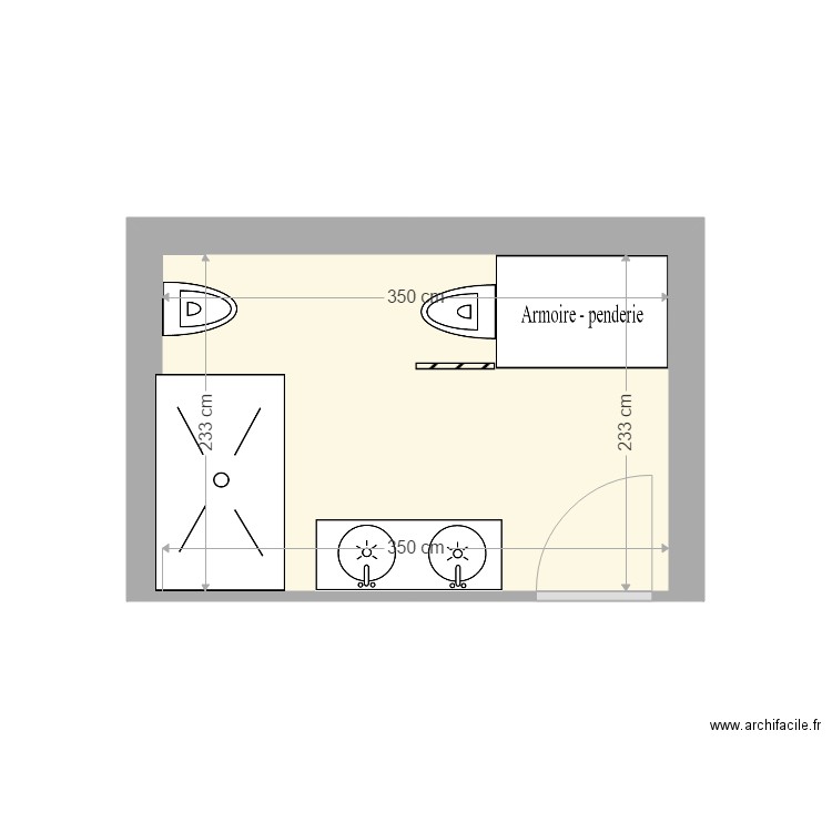 SALLE D EAU DU BAS. Plan de 0 pièce et 0 m2