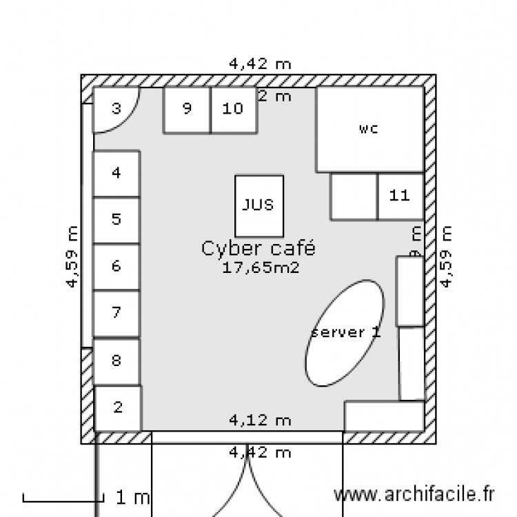 garage. Plan de 0 pièce et 0 m2