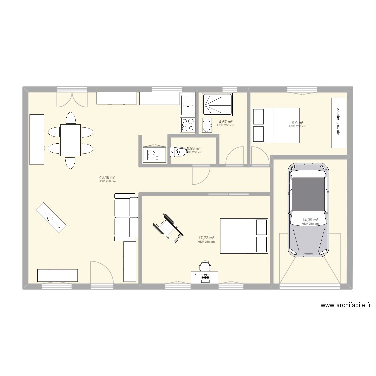 Maison Laselle sur le Bied. Plan de 0 pièce et 0 m2