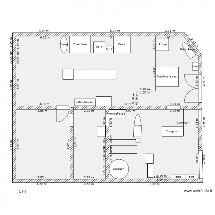 Plan pressing  Plan dessiné par phbl47